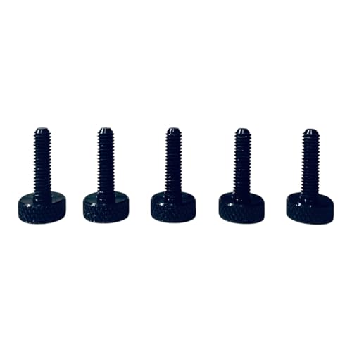 Precisiongeek – Rändelschraube M3 x 15 mm – Aluminium Schwarz – 5 Stück – CNC-gefertigt – Handverstellbar – Für Möbel, Modellbau & Maschinenbau – Made in EU von PrecisionGeek
