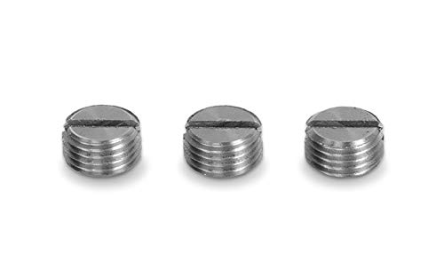 PrecisionGeek - Bremssattel - Bremsbelag - Pin Schraubverschluss - M10 x 1 mm Gewinde - Edelstahl 303 - Ersatz für NISSIN Sattelbremsen – Satz mit 3 Stück von PrecisionGeek