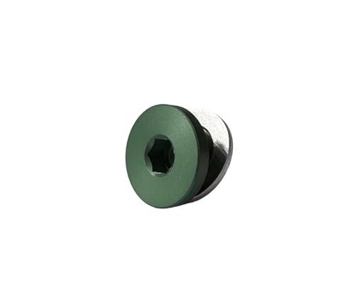 PrecisionGeek Blindstopfen M10 x 1,00 – Aluminium, Grün eloxiert, mit Innensechskant & Dichtscheibe – Gewindekappe/Verschlussstopfen für Öl, Wasser, Hydraulik – 1 Stück PrecisionGeek Blindstopfen M10 x 1,00 – Aluminium, Grün eloxiert, mit Innensechskant & Dichtscheibe – Gewindekappe/Verschlussstopfen für Öl, Wasser, Hydraulik – 1 Stück von PrecisionGeek