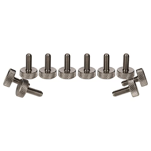 PrecisionGeek Edelstahl Rändelschrauben M4 x 10mm 1 Satz (10 Stück) von PrecisionGeek