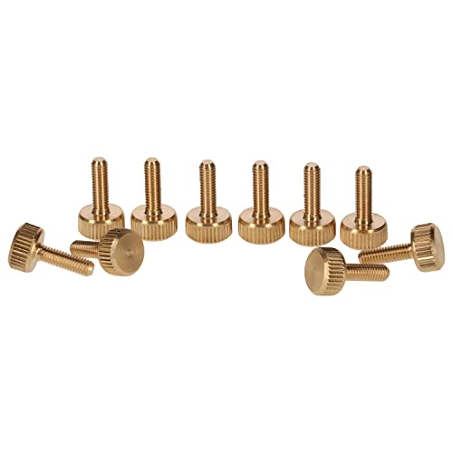 PrecisionGeek – M4 x 10 mm Rändelschrauben aus Messing – 10 Stück – Handverschraubung – Made in Europe - Mechanik, Elektronik, Modellbau, Möbeln und DIY. von PrecisionGeek
