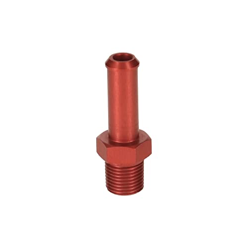 PrecisionGeek Rot Aluminium Kupplungsstecker Schlauchtülle Außengewinde 1/8 NPT bis Schlauch 7mm- 8mm (5/16 zoll) von PrecisionGeek