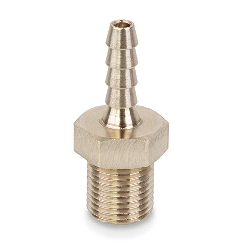 PrecisionGeek – Schlauchtülle, gerade, NPT, 1/8 x 3/16 Zoll (4 mm), Außengewinde, Rohrverbinder für Wasser-Luft-Kraftstoffrohr – 1-teiliges Set von PrecisionGeek