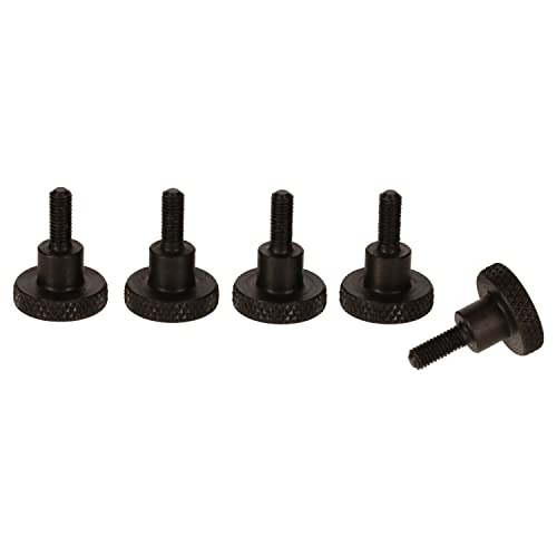 Precisiongeek Schwarz Stahl Ansatzschraube Rändelschrauben DIN 464 (5, M3 x 8mm) von PrecisionGeek