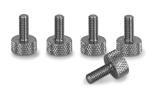 Precisiongeek - Edelstahl Rändelschrauben M3.5 x 10mm, M3,5 x 10mm lang - 1 Satz (5 Stück) von PrecisionGeek