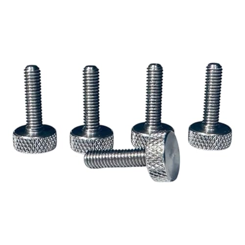 Precisiongeek - Rändelschrauben mit flachem Kopf, 10 mm Durchmesser (5, Stainless Steel, M4 x 15mm) Precisiongeek - Rändelschrauben mit flachem Kopf, 10 mm Durchmesser (5, Stainless Steel, M4 x 15mm) von PrecisionGeek