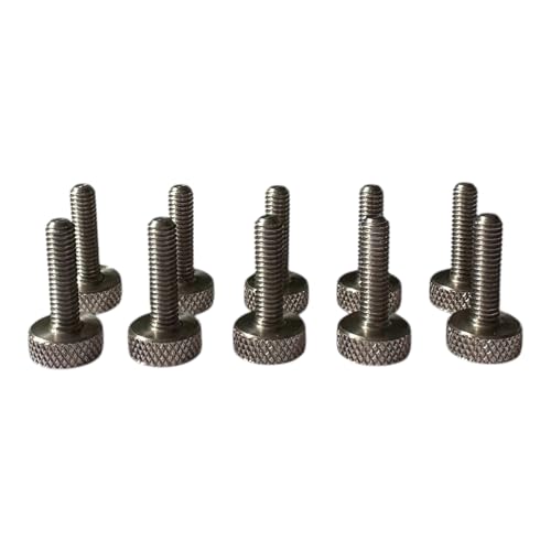 Precisiongeek – Rändelschraube M4 x 15 mm – Edelstahl – 10 Stück – CNC-gefertigt – Handverstellbar – Für Möbel, Modellbau & Maschinenbau – Made in EU von PrecisionGeek