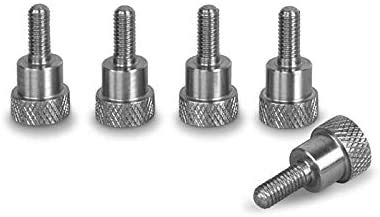 PrecisionGeek – Rändelschrauben M5 x 10 mm aus rostfreiem Edelstahl AISI 303 – ergonomischer Schraubenkopf für werkzeugloses Befestigen – Made in Europe von PrecisionGeek