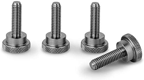 Precisiongeek – Rändelschrauben M5 x 19 mm aus rostfreiem Edelstahl – 4er-Set – Handschrauben mit griffigem Kopf – Made in Europe von PrecisionGeek