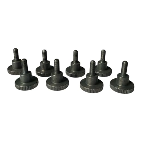 Precisiongeek Schwarz Stahl Ansatzschraube Rändelschrauben DIN 464 (10, M3 x 6mm) von PrecisionGeek