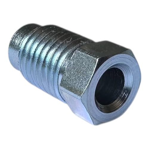 Precisiongeek - Verschraubung M10 x 1,25 für Bremsleitung 4,75 mm Bördel F Typ L Profi-Stecker DIN/ISO 1651 konform, Stahl verzinkt (2) von PrecisionGeek