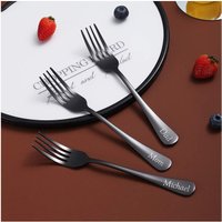 Personalisierte Gabel Geschirr Utensil Hochzeit Groomsmen Geschenk Für Sie Graduierung Mom Küche Besteck Koch Chefkoch Edelstahl Individuell Graviert von PrecisionMemory
