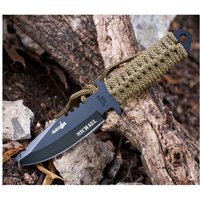 Personalisiertes Jagdmesser Messer Sawback Reparierte Klinge Camping Jagdscheide Groomsmen Geschenk Für Ihn Papa Männer 7, 5 "Geburtstag von PrecisionMemory