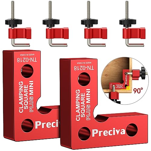 90 Grad Positionierwinkel, Preciva Rechtwinklige Klemmen aus Aluminiumlegierung 2-tlg. Rechtwinkliges Winkelspanner (rot) 90 Grad Positionierwinkel, Preciva Rechtwinklige Klemmen aus Aluminiumlegierung 2-tlg. Rechtwinkliges Winkelspanner (rot) von Preciva