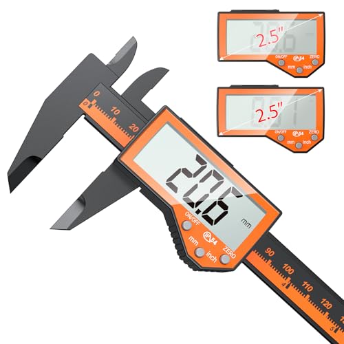 Messschieber Digitale Schieblehre, Preciva 150mm Messlehre Messwerkzeuge Spritzwasserdicht mit Ersatzbatterie und größem Display schwarz von Preciva