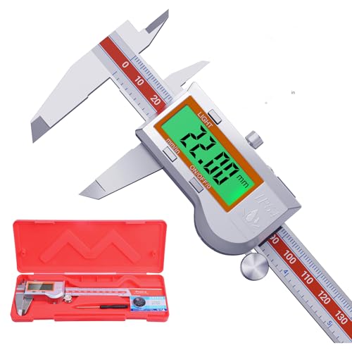 Preciva Digitaler Messschieber 150mm IP54 - Elektronische Schieblehre aus Edelstahl mit LCD Display, Hintergrundbeleuchtung und Feineinstellung Präzisions Messschieber Preciva Digitaler Messschieber 150mm IP54 - Elektronische Schieblehre aus Edelstahl mit LCD Display, Hintergrundbeleuchtung und Feineinstellung Präzisions Messschieber von Preciva