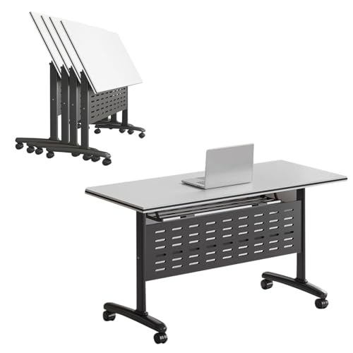 4er-Pack Mobiler Schulungstisch Großer rollbarer, Faltbarer Konferenztisch mit Rädern Flip-Top-Design Konferenzraumtische Modulare Seminar-, Besprechungs- und Bürotische 4er-Pack Mobiler Schulungstisch Großer rollbarer, Faltbarer Konferenztisch mit Rädern Flip-Top-Design Konferenzraumtische Modulare Seminar-, Besprechungs- und Bürotische von Preferspace