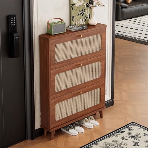 Freistehendes, schmales Schuhregal für die Aufbewahrung im Eingangsbereich mit Klappschubladen, Schuhschrank für den Flur-Organizer, verstellbares Design, platzsparende Funktion Freistehendes, schmales Schuhregal für die Aufbewahrung im Eingangsbereich mit Klappschubladen, Schuhschrank für den Flur-Organizer, verstellbares Design, platzsparende Funktion von Preferspace