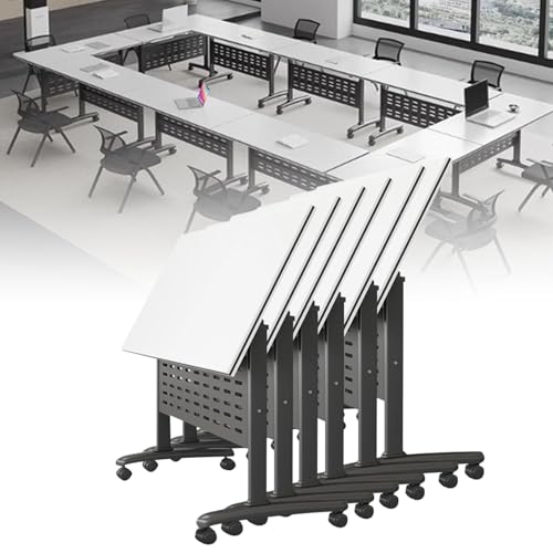 Klappbarer Konferenztisch mit Klappplatte, großer mobiler Schulungstisch mit Rollen, Konferenzraumtische, modulare Seminar- und Besprechungstische für das Büro Klappbarer Konferenztisch mit Klappplatte, großer mobiler Schulungstisch mit Rollen, Konferenzraumtische, modulare Seminar- und Besprechungstische für das Büro von Preferspace