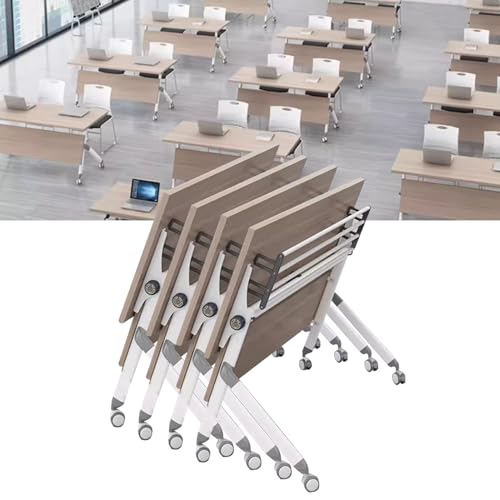 Preferspace Hochleistungs-Klapp-Konferenztisch, klappbarer Besprechungstisch, mobiler Schulungsraumtisch mit 360°-Rollen für Seminare Preferspace Hochleistungs-Klapp-Konferenztisch, klappbarer Besprechungstisch, mobiler Schulungsraumtisch mit 360°-Rollen für Seminare von Preferspace