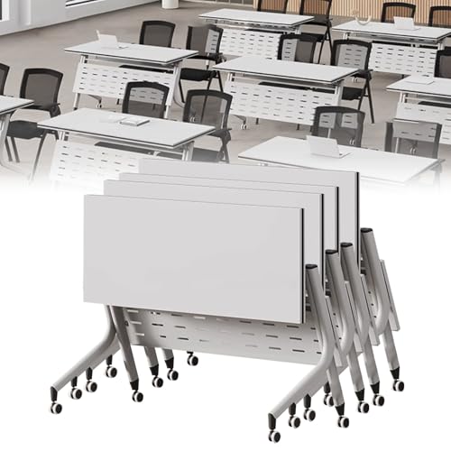 Preferspace Klappbarer Konferenzraumtisch mit feststellbaren Rädern, Flip-Top, mobiler Schulungstisch, faltbares Design für Büro, Zuhause, Klassenzimmer und Schulungsräume Preferspace Klappbarer Konferenzraumtisch mit feststellbaren Rädern, Flip-Top, mobiler Schulungstisch, faltbares Design für Büro, Zuhause, Klassenzimmer und Schulungsräume von Preferspace