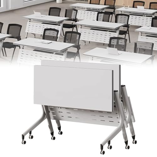Preferspace Klappbarer Konferenzraumtisch mit feststellbaren Rädern, Flip-Top, mobiler Schulungstisch, faltbares Design für Büro, Zuhause, Klassenzimmer und Schulungsräume Preferspace Klappbarer Konferenzraumtisch mit feststellbaren Rädern, Flip-Top, mobiler Schulungstisch, faltbares Design für Büro, Zuhause, Klassenzimmer und Schulungsräume von Preferspace