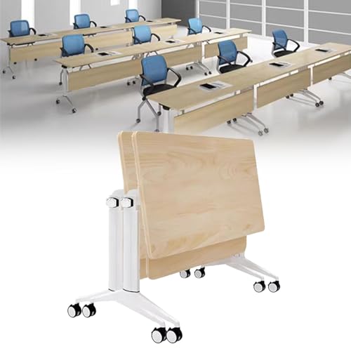Preferspace Klappbarer Konferenztisch, faltbar mit leisen Rollen, Mobile Klappplatte für Besprechungsräume, rollbarer rechteckiger Tisch, stabiles Design, Büros, Heimgebrauch Preferspace Klappbarer Konferenztisch, faltbar mit leisen Rollen, Mobile Klappplatte für Besprechungsräume, rollbarer rechteckiger Tisch, stabiles Design, Büros, Heimgebrauch von Preferspace