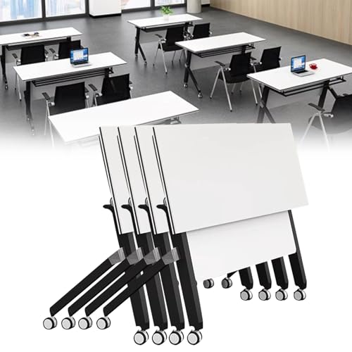 Preferspace Klappbarer Konferenztisch Konferenzraumtisch Klappbares Design mit Rädern Mobiler Schulungstisch Flip Top für den Seminargebrauch Rollbar Klappbar Preferspace Klappbarer Konferenztisch Konferenzraumtisch Klappbares Design mit Rädern Mobiler Schulungstisch Flip Top für den Seminargebrauch Rollbar Klappbar von Preferspace