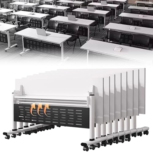 Preferspace Klappbarer Konferenztisch mit Flip-Top-Design und Rollen für Mobile Schulungen und Meetings in Büros und Klassenzimmern von Preferspace