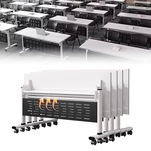 Preferspace Klappbarer Konferenztisch mit Flip-Top-Design und Rollen für Mobile Schulungen und Meetings in Büros und Klassenzimmern von Preferspace