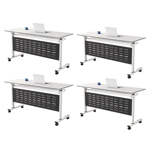 Preferspace Klappbarer Konferenztisch mit Rädern, robuster Stahlrahmen, modulares Design, geräuschlose Rollen für Büro, Schulungsraum, Besprechungszimmer Preferspace Klappbarer Konferenztisch mit Rädern, robuster Stahlrahmen, modulares Design, geräuschlose Rollen für Büro, Schulungsraum, Besprechungszimmer von Preferspace