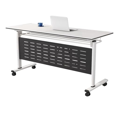 Preferspace Klappbarer Konferenztisch mit Rädern, robuster Stahlrahmen, modulares Design, geräuschlose Rollen für Büro, Schulungsraum, Besprechungszimmer Preferspace Klappbarer Konferenztisch mit Rädern, robuster Stahlrahmen, modulares Design, geräuschlose Rollen für Büro, Schulungsraum, Besprechungszimmer von Preferspace