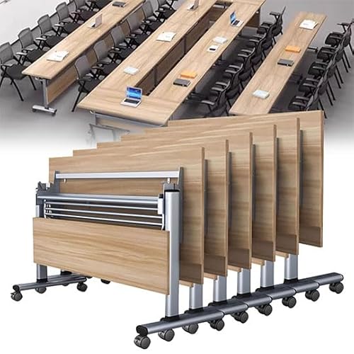 Preferspace Klappbarer Konferenztisch mit Rollen für Besprechungsräume, mobiler Schulungstisch mit Klappplatte, stabiles Design, klappbarer Büro-Konferenztisch Preferspace Klappbarer Konferenztisch mit Rollen für Besprechungsräume, mobiler Schulungstisch mit Klappplatte, stabiles Design, klappbarer Büro-Konferenztisch von Preferspace