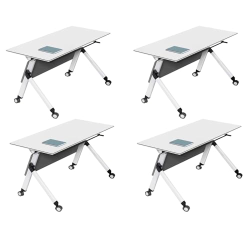 Preferspace Klappbarer Konferenztisch mit leisen Rollen, mobiler Besprechungstisch mit Klappplatte für Büros, rollbarer, Faltbarer Seminartisch, schwarz, modernes Design, Nutzung in Schulungsräumen Preferspace Klappbarer Konferenztisch mit leisen Rollen, mobiler Besprechungstisch mit Klappplatte für Büros, rollbarer, Faltbarer Seminartisch, schwarz, modernes Design, Nutzung in Schulungsräumen von Preferspace