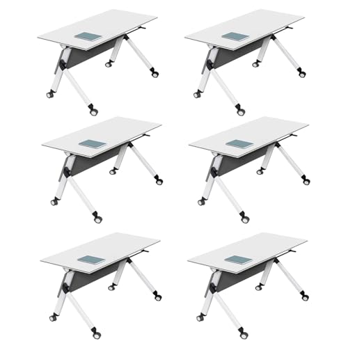 Preferspace Klappbarer Konferenztisch mit leisen Rollen, mobiler Besprechungstisch mit Klappplatte für Büros, rollbarer, Faltbarer Seminartisch, schwarz, modernes Design, Nutzung in Schulungsräumen Preferspace Klappbarer Konferenztisch mit leisen Rollen, mobiler Besprechungstisch mit Klappplatte für Büros, rollbarer, Faltbarer Seminartisch, schwarz, modernes Design, Nutzung in Schulungsräumen von Preferspace