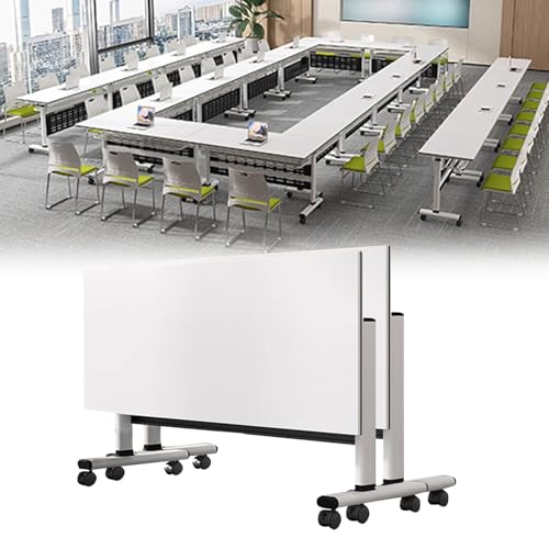 Preferspace Konferenzraumtisch, Klappdesign mit feststellbaren Rädern, stabile Konstruktion, Flip-Top, mobiler Schulungstisch, klappbar fürs Büro Preferspace Konferenzraumtisch, Klappdesign mit feststellbaren Rädern, stabile Konstruktion, Flip-Top, mobiler Schulungstisch, klappbar fürs Büro von Preferspace