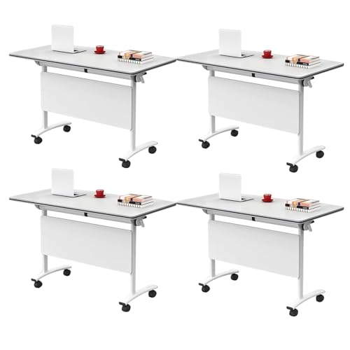 Preferspace Konferenzraumtische, Klappbare Konferenztische, Mobiler Klapptisch mit Rollen und geräuschlosen Feststellrädern, Tragbares Seminartraining Preferspace Konferenzraumtische, Klappbare Konferenztische, Mobiler Klapptisch mit Rollen und geräuschlosen Feststellrädern, Tragbares Seminartraining von Preferspace