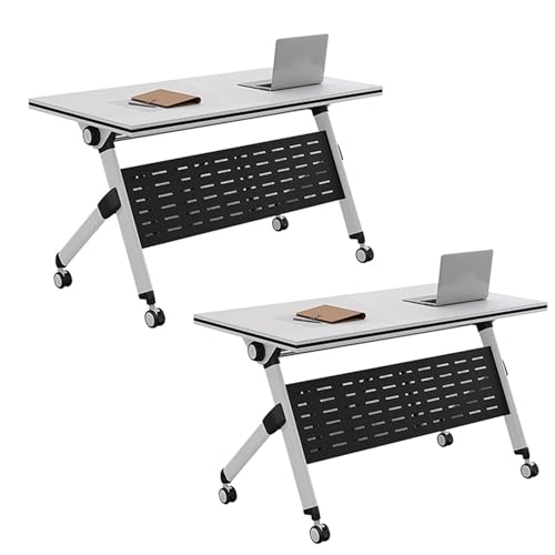 Preferspace Mobiler Schulungstisch mit Rädern, Klapptisch mit Klappdeckel, Konferenzraumtisch, rollbare Seminar- und Besprechungsfläche für Büros, Klassenzimmer, strapazierfähig Preferspace Mobiler Schulungstisch mit Rädern, Klapptisch mit Klappdeckel, Konferenzraumtisch, rollbare Seminar- und Besprechungsfläche für Büros, Klassenzimmer, strapazierfähig von Preferspace
