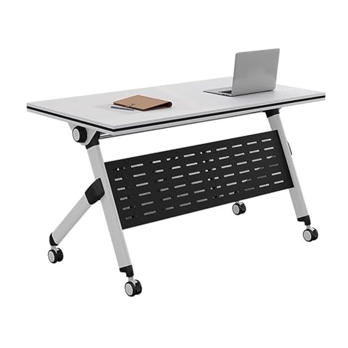 Preferspace Mobiler Schulungstisch mit Rädern, Klapptisch mit Klappdeckel, Konferenzraumtisch, rollbare Seminar- und Besprechungsfläche für Büros, Klassenzimmer, strapazierfähig Preferspace Mobiler Schulungstisch mit Rädern, Klapptisch mit Klappdeckel, Konferenzraumtisch, rollbare Seminar- und Besprechungsfläche für Büros, Klassenzimmer, strapazierfähig von Preferspace