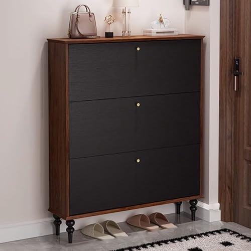 Preferspace Schuhschrank mit Klappschubladen, Schuhaufbewahrungsschrank für den Eingangsbereich, schmales freistehendes Organizer-Rack für den Eingangsbereich, verstellbare Paneele Preferspace Schuhschrank mit Klappschubladen, Schuhaufbewahrungsschrank für den Eingangsbereich, schmales freistehendes Organizer-Rack für den Eingangsbereich, verstellbare Paneele von Preferspace