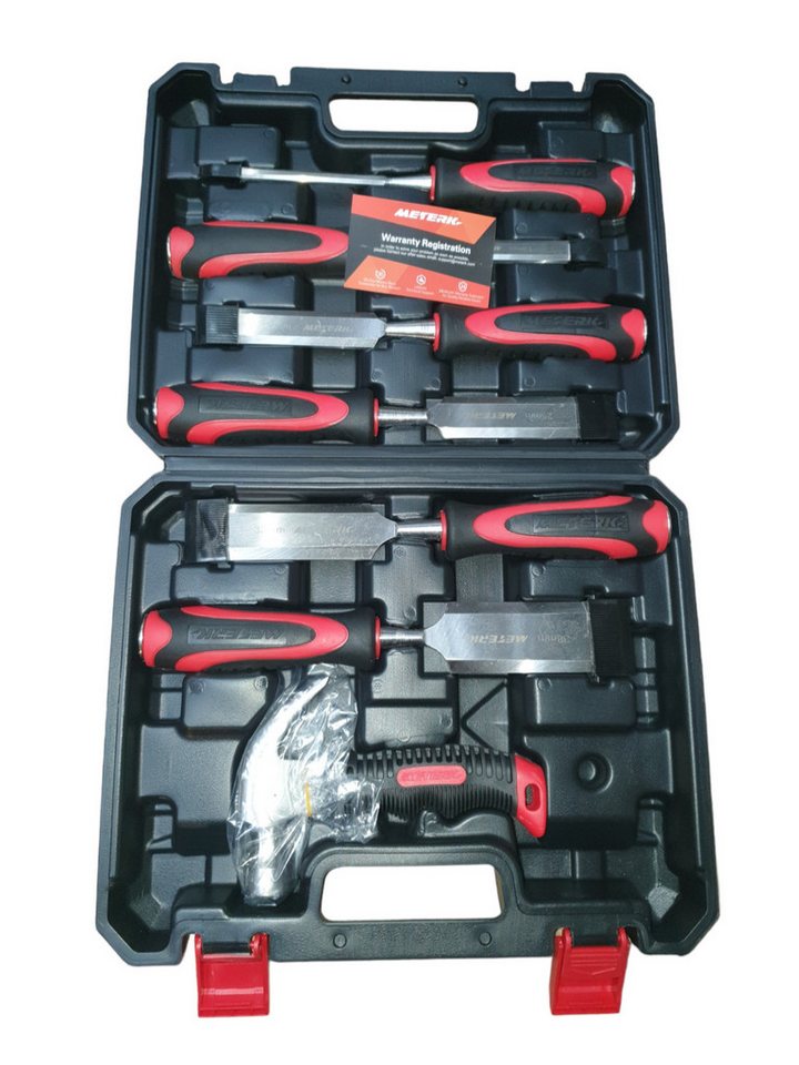 Preis-Shop24 Beitelsatz Meterk Wood CHISEL Schnitzwerkzeug Holzbearbeitung 8 tlg. von Preis-Shop24