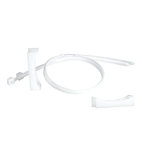 2Stk. Set Rundrohr Lüftungsrohr Halter mit Streifen Universal Rohrhalterung ø75-150 AirRoxy 0822 von Preis-Zone