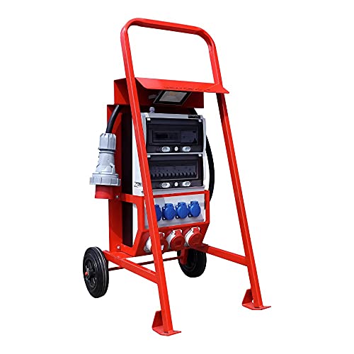 Doktorvolt Stromverteiler Baustromverteiler Mit Ständer Und Stromzähler eXT S/FI SET 32A 2x16A 4x230V Mennekes Steckdosen Siemens von Preis-Zone