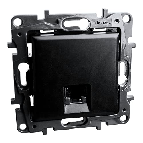 Computersteckdose RJ45 CAT6A STP schwarz Niloe Step Unterputz Steckdose Computersteckdose RJ45 CAT6A STP schwarz Niloe Step Unterputz Steckdose von Preis-Zone