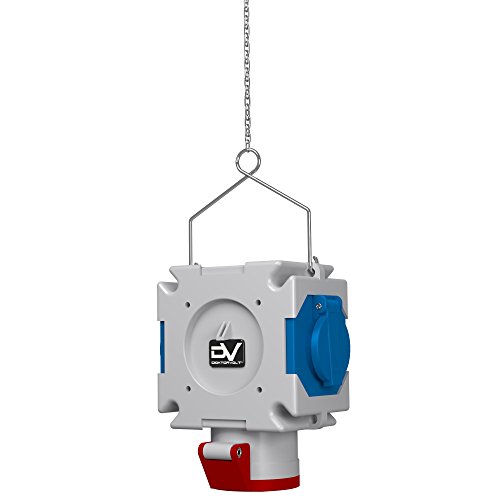 Energiewürfel Stromverteiler mDV 1x16A/5P 2x230V Bals Dosen 1,5m Verzinktkette Verteiler Kreuzverteiler Hängeverteiler Doktorvolt 2695 von Preis-Zone