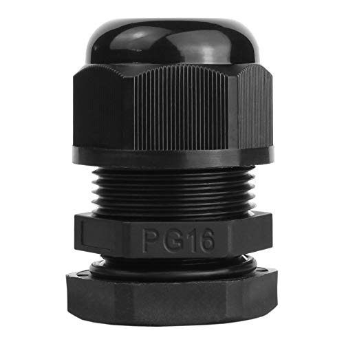 PG16 Kabelverschraubung 7-14 mm IP68 Nylon PA66 schwarz DGN 3008 von Preis-Zone