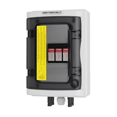 Doktorvolt Stromverteiler Solar Anschlusskasten DC 1000V T2 1 String Überspannungsschutz PV Blitzschutz Solarsteckverbinder IP65 Wandverteiler Verteilerkasten Photovoltaik von Preis-Zone