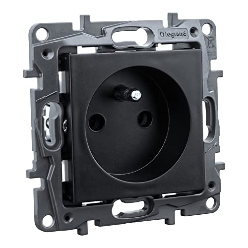 Steckdose 2P + E franz. System schwarz Niloe Step Unterputz Steckdose 2P + E franz. System schwarz Niloe Step Unterputz von Preis-Zone