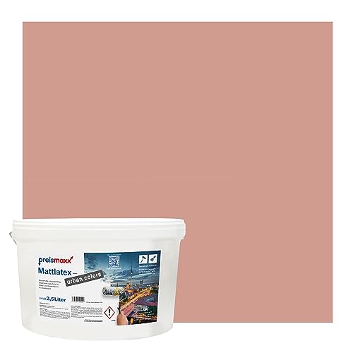 Preismaxx Mattlatex urban colors, bunte Wandfarbe, braun, helles rotbraun, light red-brown 10L von Preismaxx