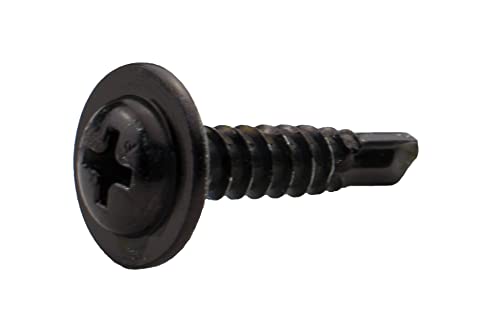 Blechschrauben Bohrschrauben Kreuzschlitz selbstschneidend schwarz (4,2 x 19 mm, 10) von Preisschmiede